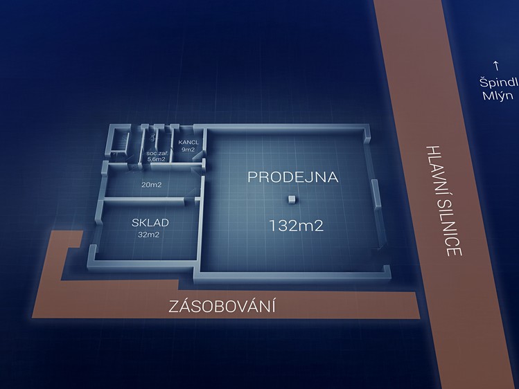 Prodej obchodního prostoru 200 m² - foto 2