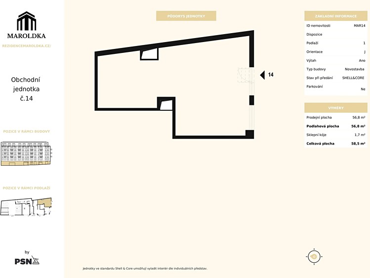Prodej obchodního prostoru 57 m² - foto 2