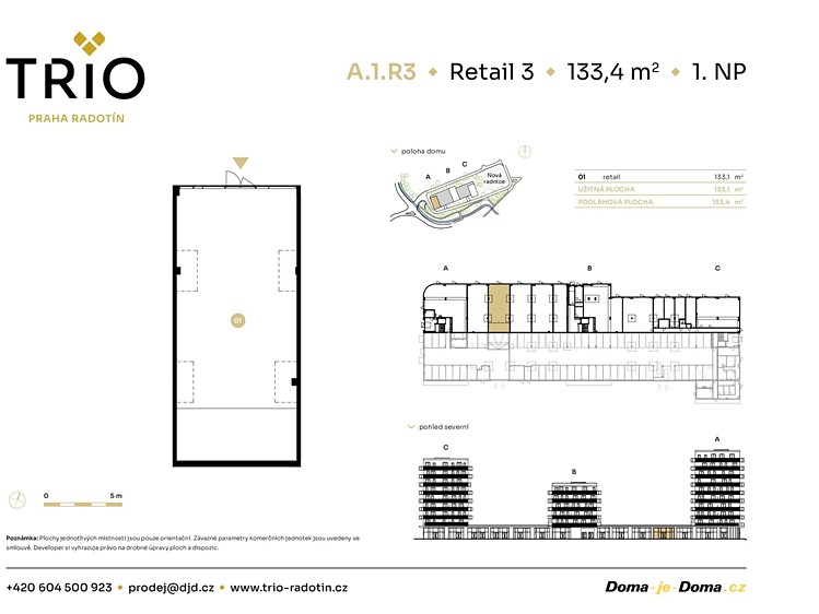 Prodej obchodního prostoru 133 m² - foto 2