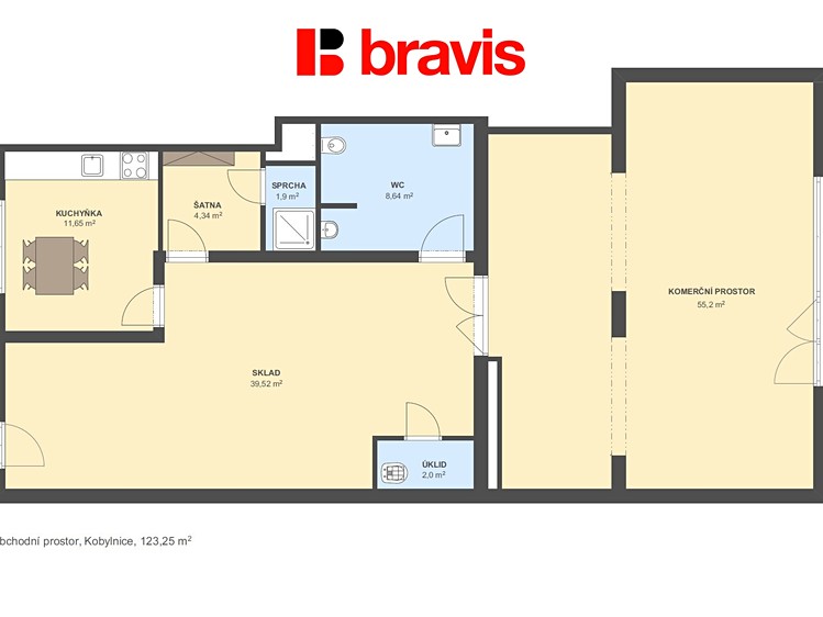 Pronájem obchodního prostoru 124 m² - foto 5