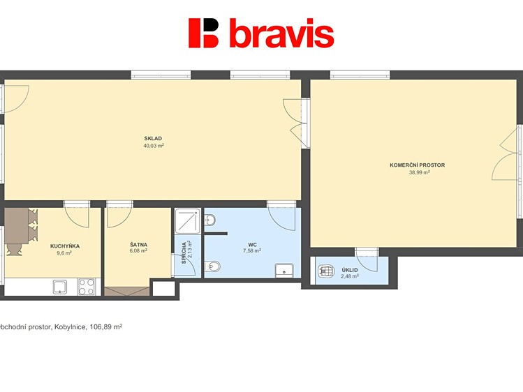 Pronájem obchodního prostoru 107 m² - foto 5