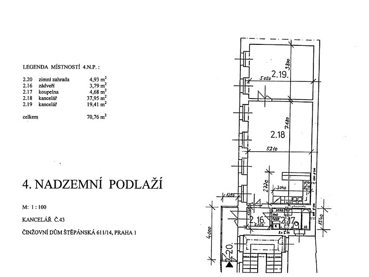 Pronájem kanceláře 71 m² - foto 7