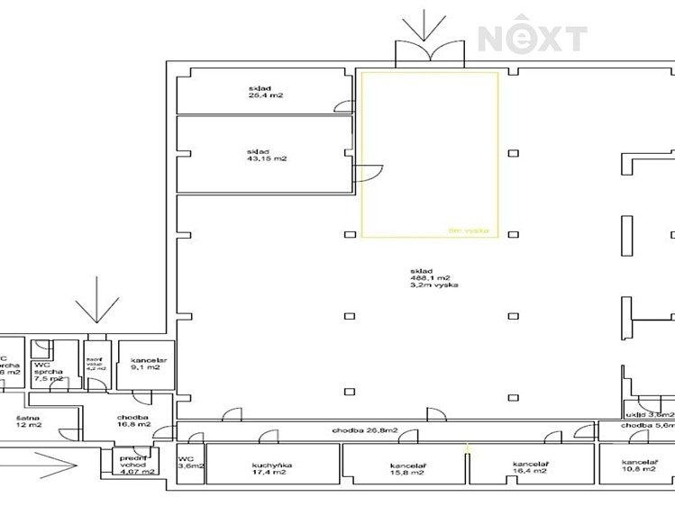 Pronájem skladového prostoru 722 m² - foto 3