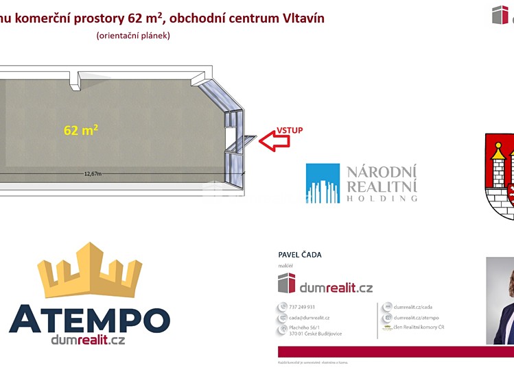 Pronájem obchodního prostoru 62 m² - foto 2