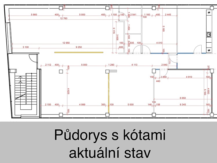 Pronájem kanceláře 236 m² - foto 3
