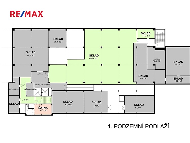 Pronájem skladového prostoru 436 m² - foto 3