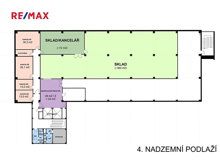 Pronájem skladového prostoru 456 m² - foto 2