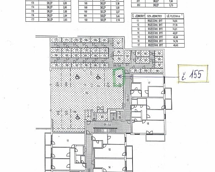 Pronájem garážového stání 12 m² - foto 2