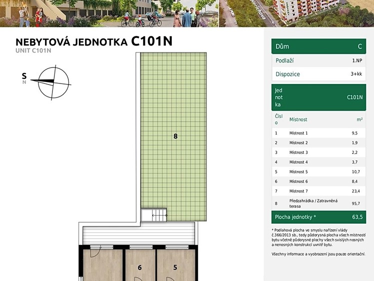 Pronájem specifického typu nemovitosti 63 m² - foto 3