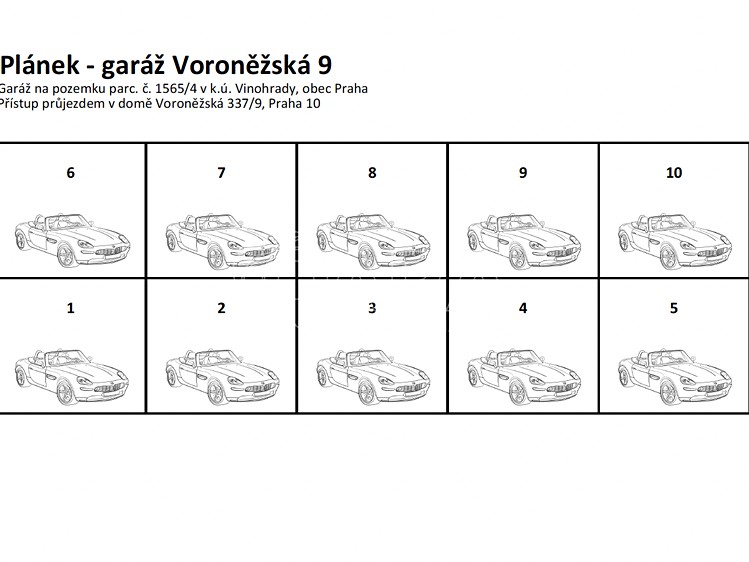 Pronájem garážového stání 15 m² - foto 2