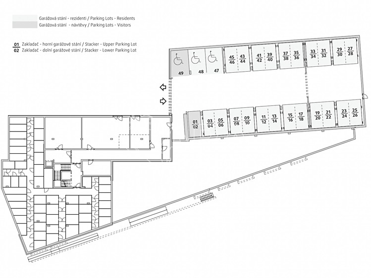 Pronájem garážového stání 12 m² - foto 5