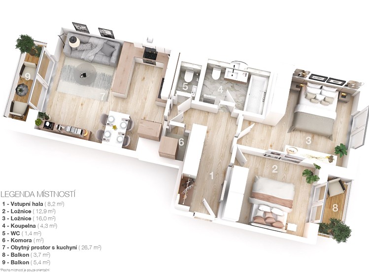 Prodej bytu 3+kk 83 m² - foto 2