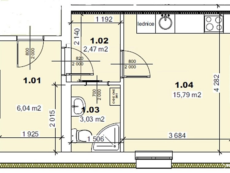 Prodej bytu 1+kk 29 m² - foto 4