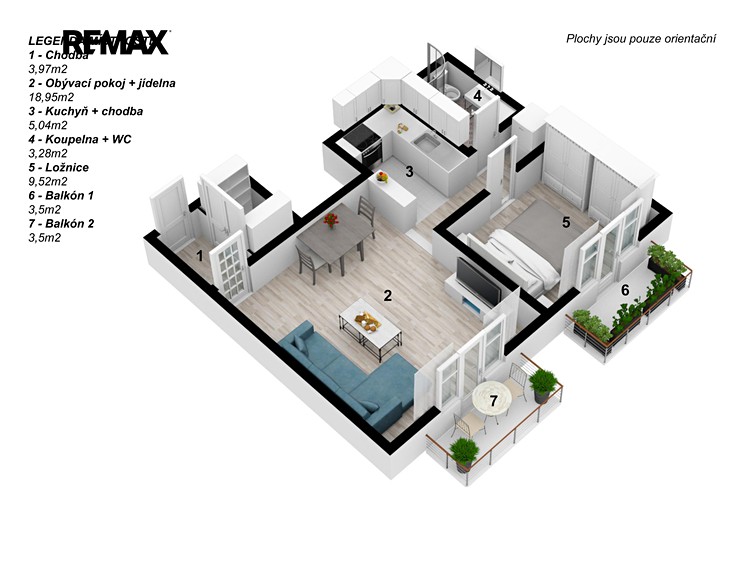 Prodej bytu 2+kk 47 m² - foto 4