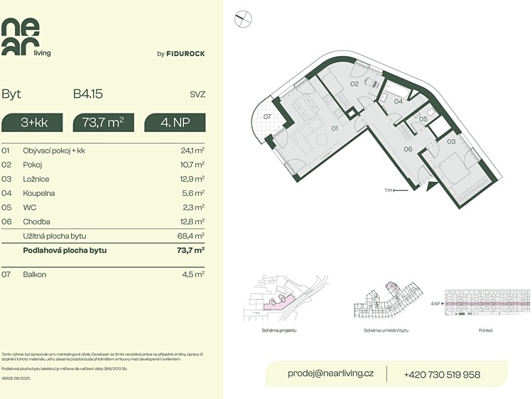 Prodej bytu 3+kk 74 m² - foto 8