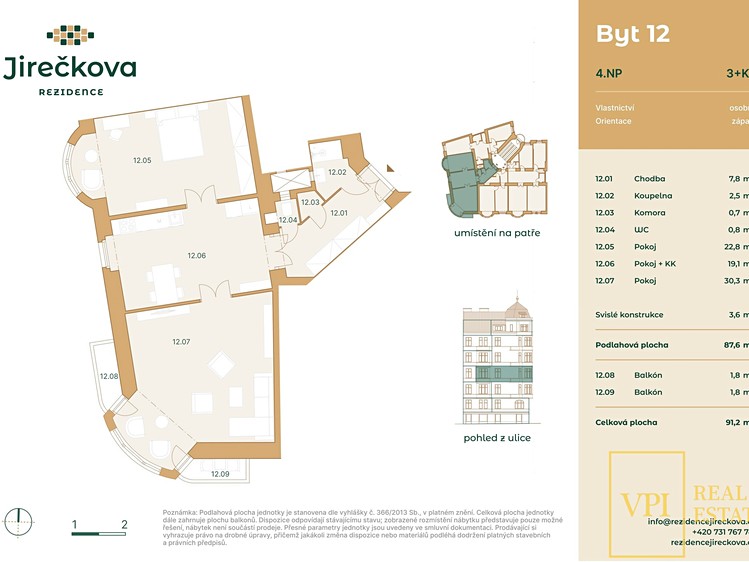 Prodej bytu 3+kk 88 m² - foto 2
