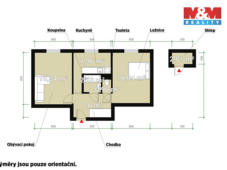 Prodej bytu 2+1 52 m² - foto 4