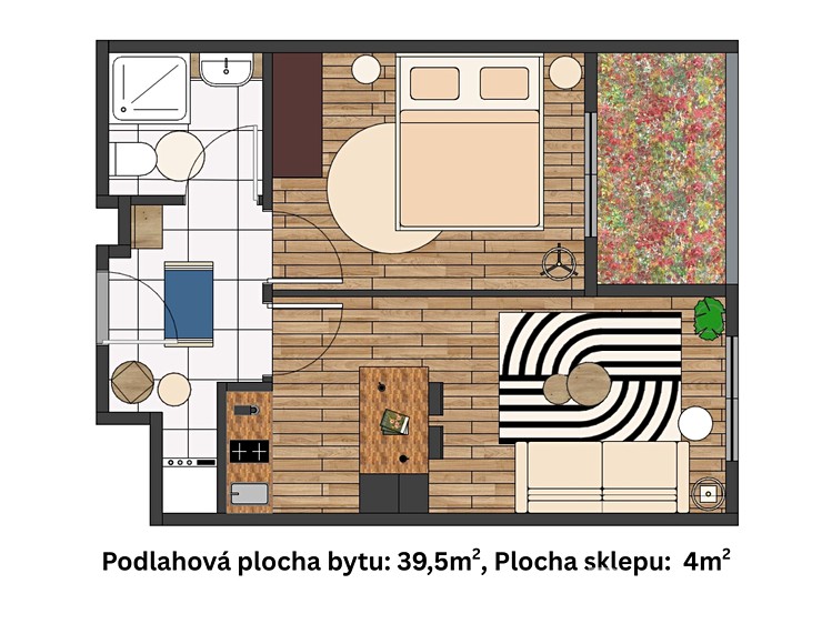 Prodej bytu 2+kk 40 m² - foto 5