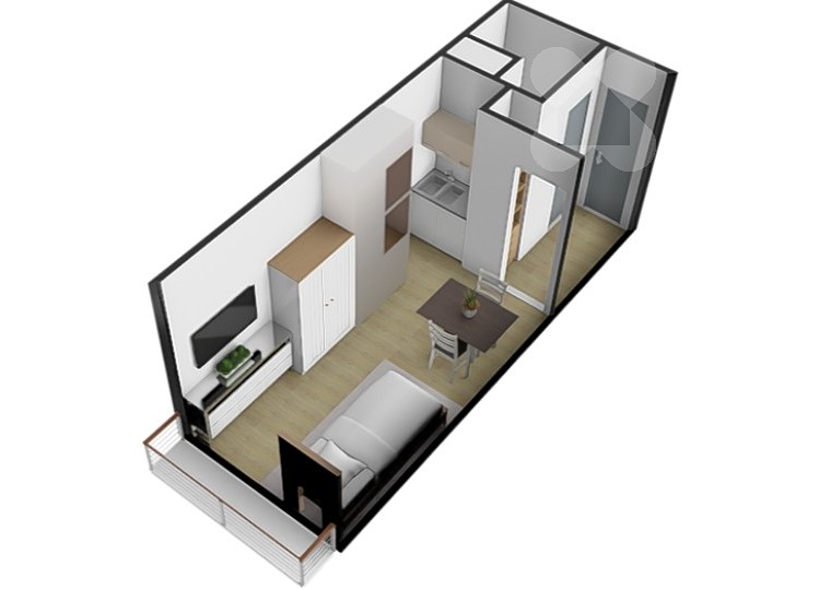 Prodej bytu 1+kk 17 m² - foto 5