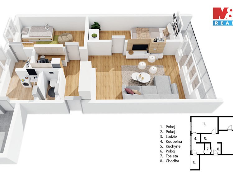 Prodej bytu 3+kk 57 m² - foto 8