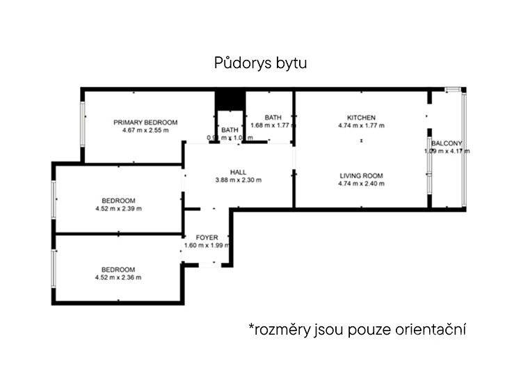 Prodej bytu 4+kk 72 m² - foto 4