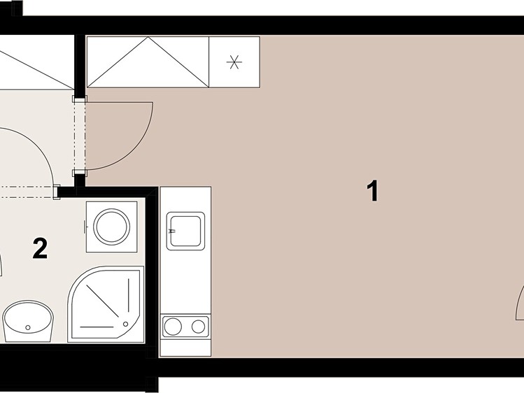 Prodej bytu 1+kk 30 m² - foto 2