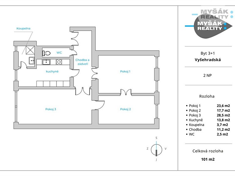 Prodej bytu 3+1 102 m² - foto 5