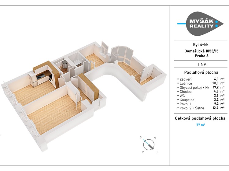 Prodej bytu 4+kk 85 m² - foto 2