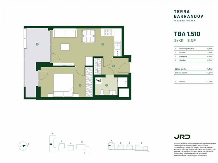 Prodej bytu 2+kk 45 m² - foto 2