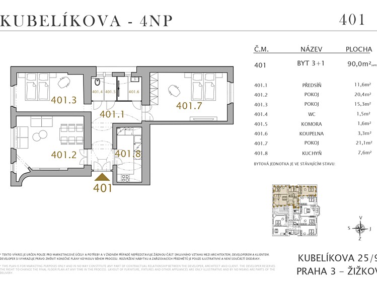 Prodej bytu 3+1 90 m² (Jednopodlažní) - foto 4