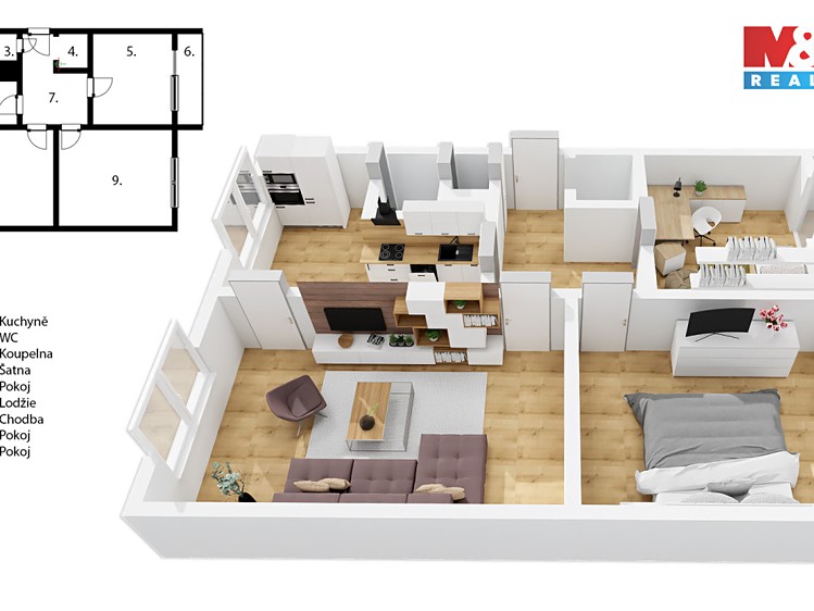 Prodej bytu 3+1 72 m² - foto 5