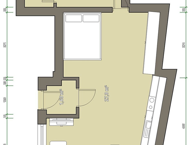 Prodej bytu 1+kk 32 m² - foto 4