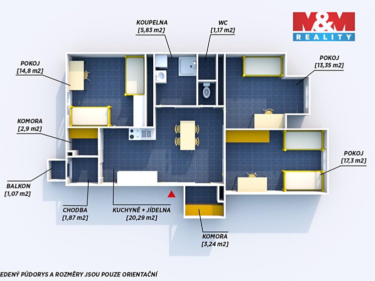 Prodej bytu 3+1 82 m² - foto 5