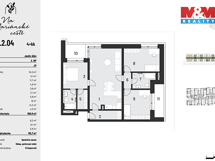 Prodej bytu 4+kk 101 m² - foto 3
