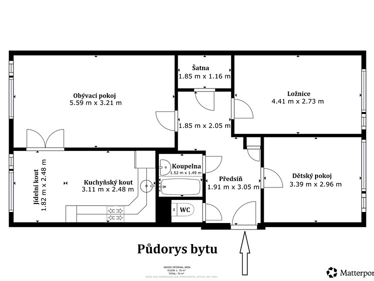 Prodej bytu 3+1 76 m² - foto 2