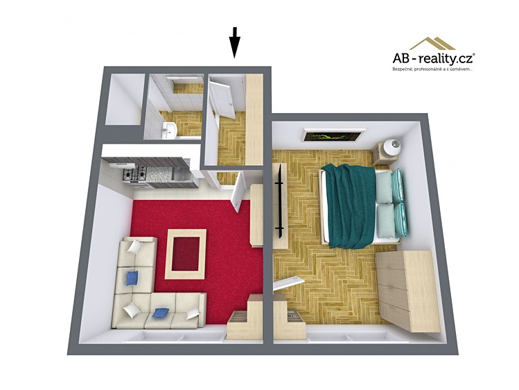 Prodej bytu 1+1 35 m² (Jednopodlažní) - foto 2