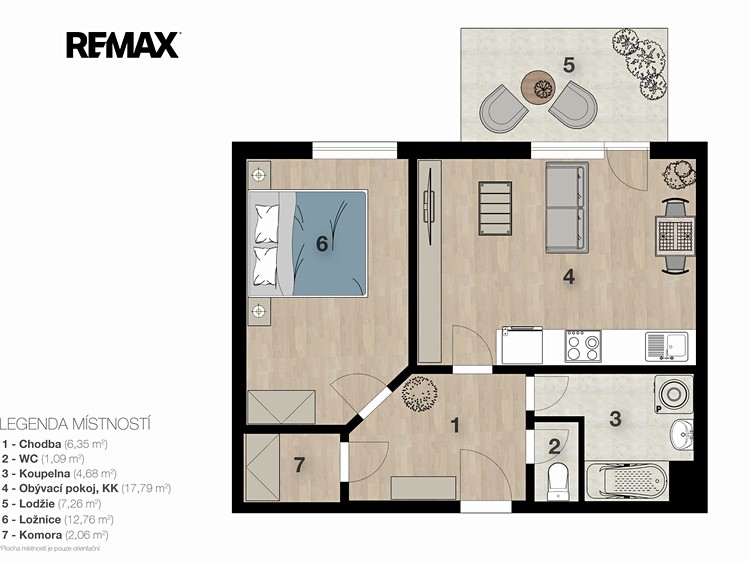 Prodej bytu 2+kk 44 m² - foto 5