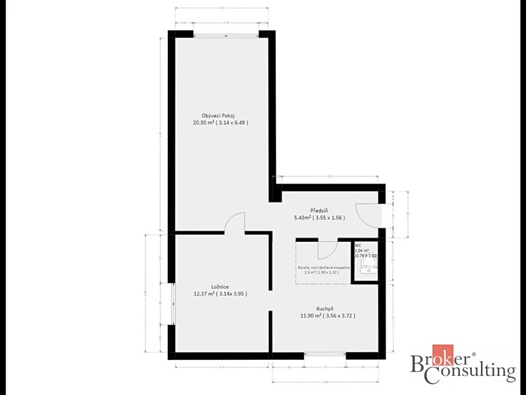 Prodej bytu 2+1 50 m² - foto 2
