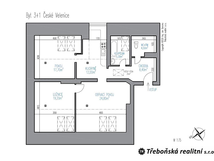 Prodej bytu 3+1 96 m² (Podkrovní) - foto 3