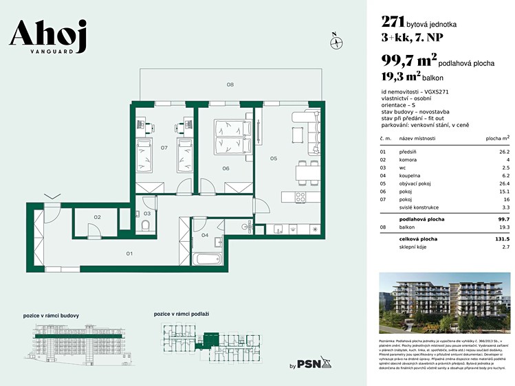 Prodej bytu 3+kk 97 m² - foto 2