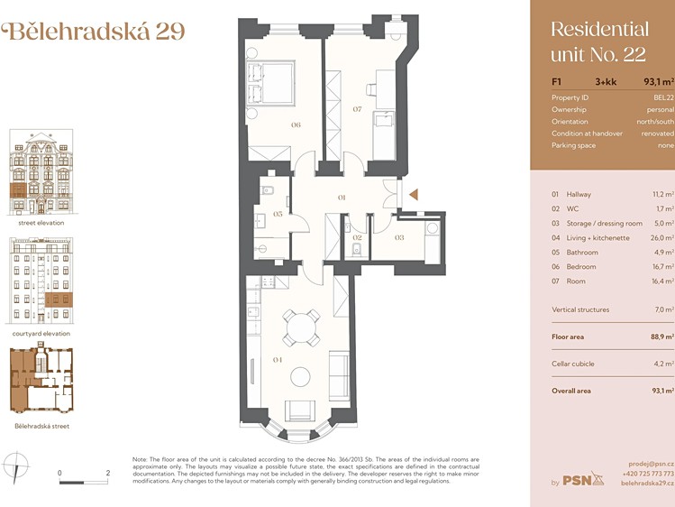 Prodej bytu 3+kk 82 m² - foto 3