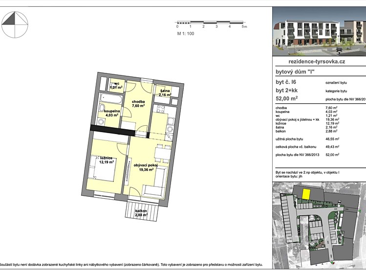 Prodej bytu 2+kk 59 m² - foto 5