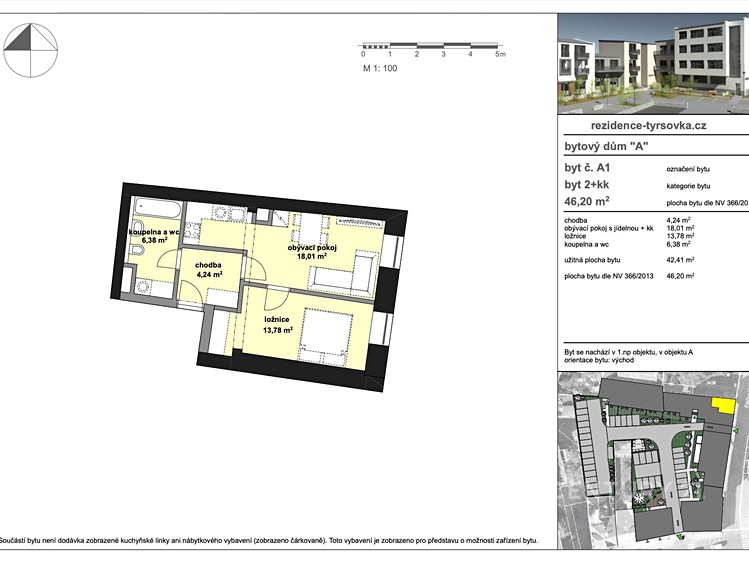 Prodej bytu 2+kk 46 m² - foto 5