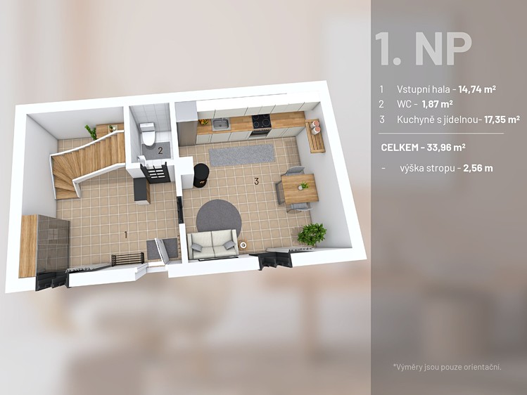 Prodej bytu 2+1 77 m² (Mezonet) - foto 8