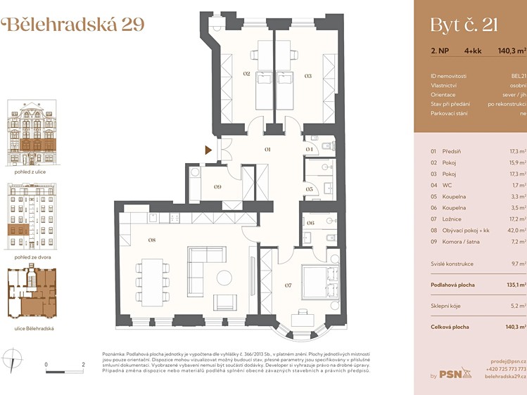 Prodej bytu 4+kk 125 m² - foto 2