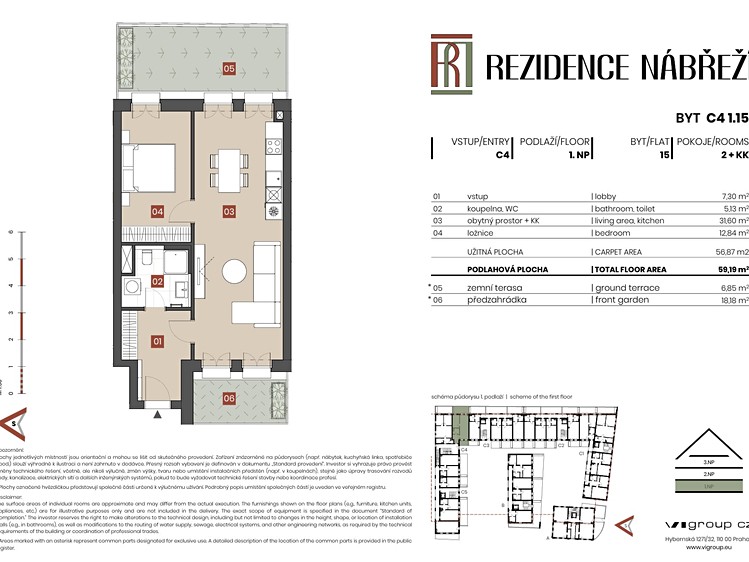 Prodej bytu 2+kk 57 m² (Jednopodlažní) - foto 2