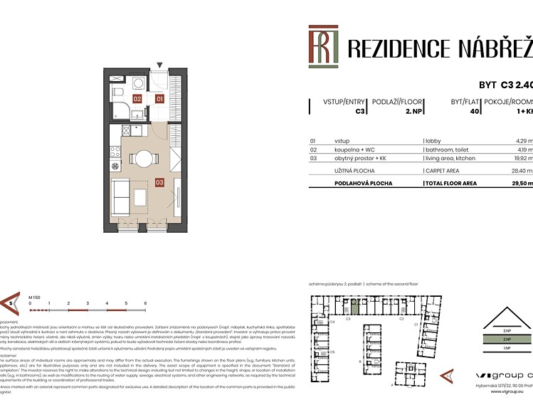 Prodej bytu 1+kk 29 m² (Jednopodlažní) - foto 2