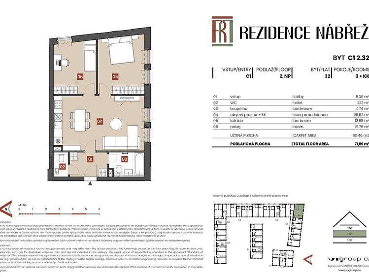 Prodej bytu 3+kk 70 m² (Jednopodlažní) - foto 2