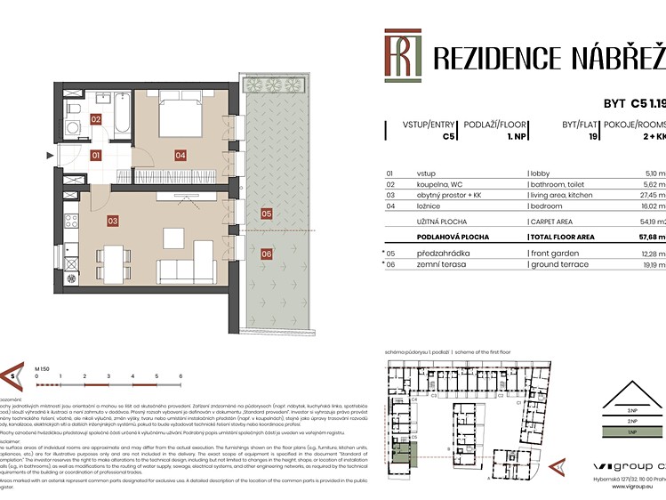 Prodej bytu 2+kk 54 m² (Jednopodlažní) - foto 2