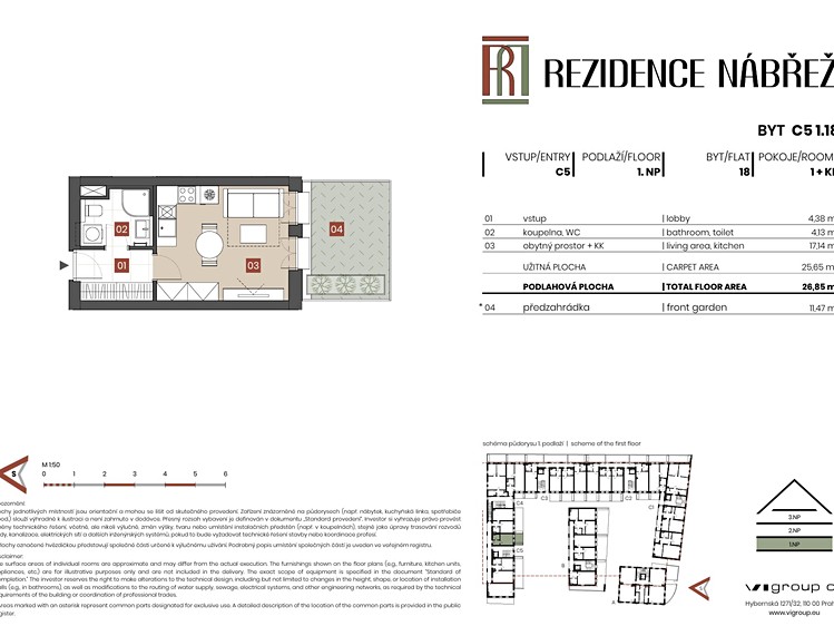 Prodej bytu 1+kk 26 m² (Jednopodlažní) - foto 2